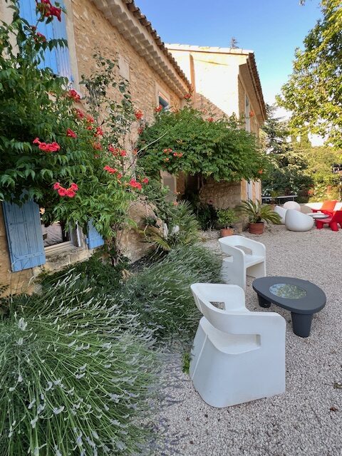 Terrasse Gîte les Lavandes